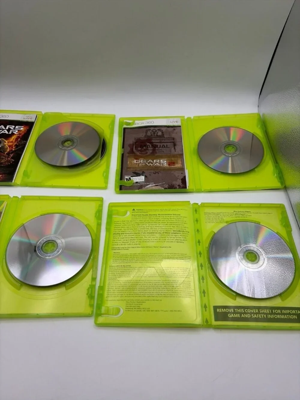 Gears of War Trilogy & Juggernaut Lot of 4 Video Games Tested Working